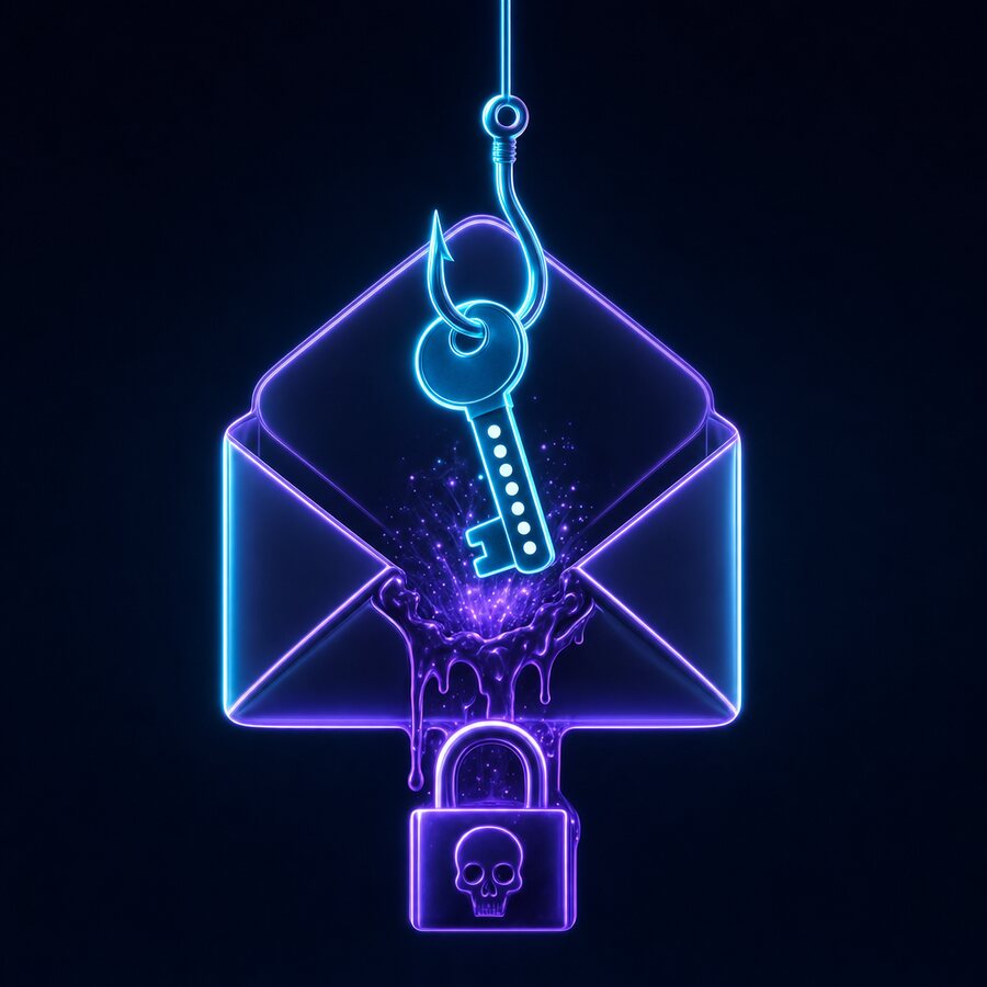 Illustration : l'hameçonnage comme point d'entrée
